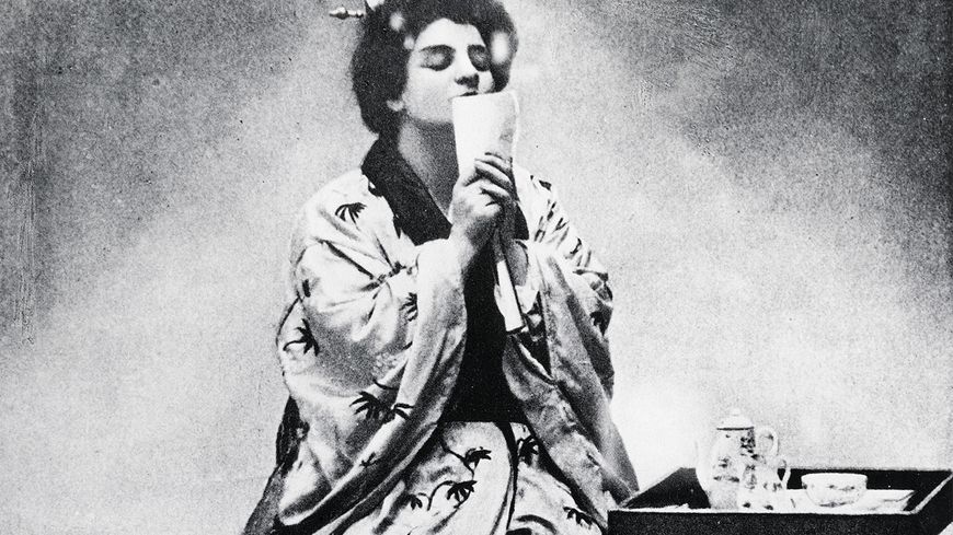Rosina Storchio, première interprète de Cio-Cio-San dans Madame Butterfly à La Scala de Milan, en février 1904.