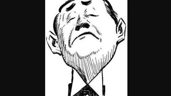 Un snob - dessin humoristique