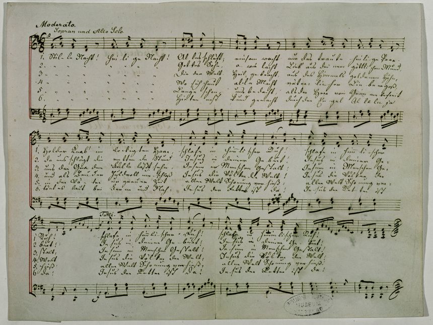 Le manuscrit de Douce Nuit.