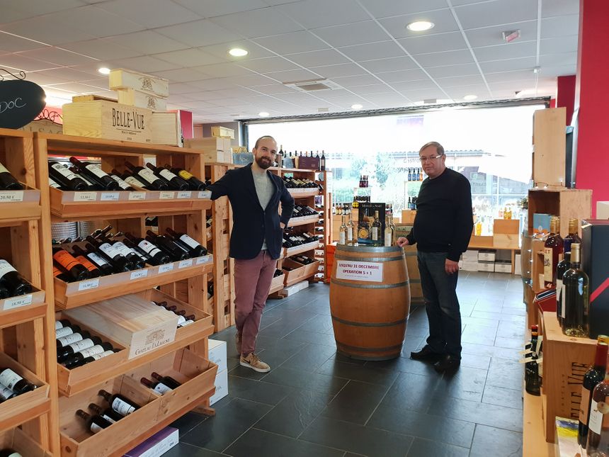 Lucas Potier et Etienne Weirich de la cave La Médocaine à Bruges