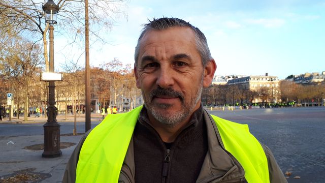 Thierry, 55 ans, "gilet jaune" de Rambouillet venu à Paris samedi