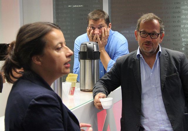 Cécile Duflot, Philippe Lefebure et Thomas Legrand