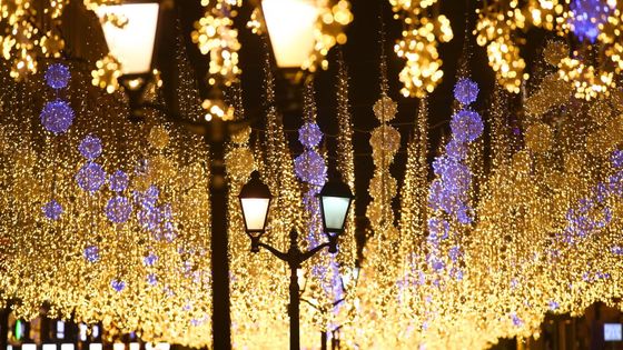 14 décembre 2018 à Moscou (Russie) : des lumières de noël accrochées au-dessus de la rue Nikolskaya . ©Getty - Valery Sharifulin\TASS