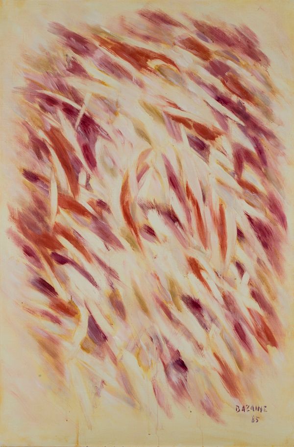 Chant de l'Aube II, 1985 146X97cm(Collection particulière)