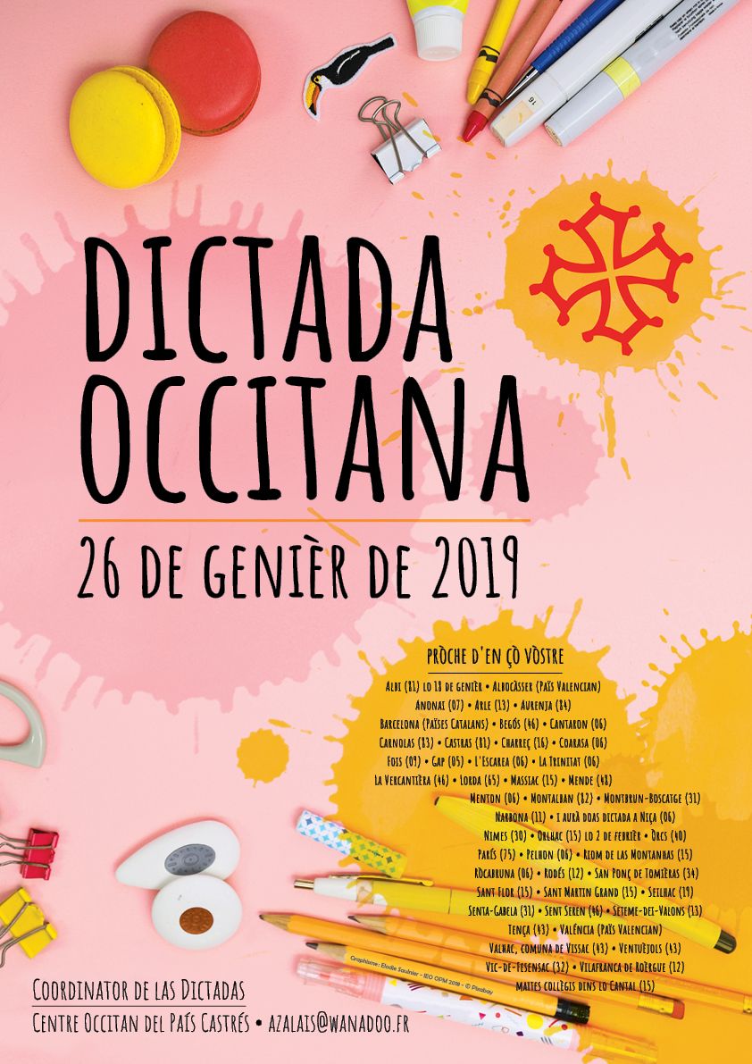 Affiche de la Dictada Occitana de 2019