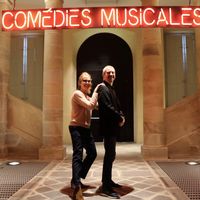 Delphine Pinasa et Patrick Niedo pour l'exposition "Comédies musicales, les costumes font leur show !" au CNCS à Moulins