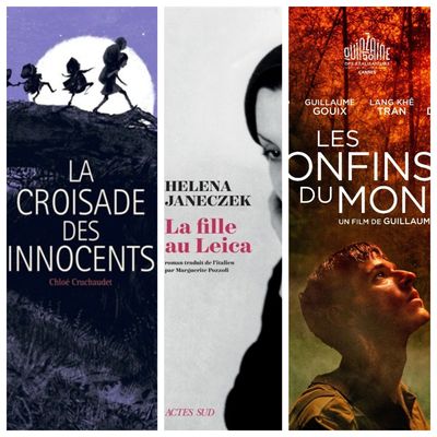 Couvertures et affiche des œuvres programmées pour la table ronde fiction du jour