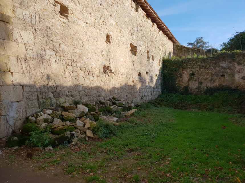 Les anciens fossés du château du Hamel à Castets en Dorthe