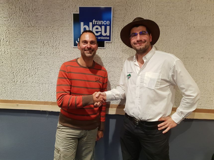 Adrien Lefèvre, éleveur laitier près de Rethel (Ardennes) de retour d'une mission au Burkina Faso