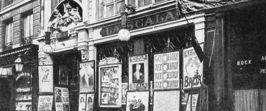 La Scala, café-concert puis théâtre de boulevard, ouvrit ses portes dans le 10e arrondissement de Paris en 1874