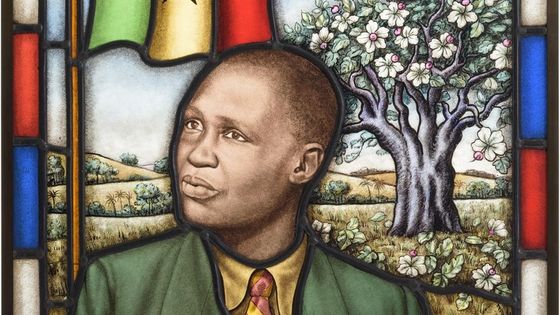 Vitrail de Mamadou N'Diaye, Musée de la Piscine, Roubaix ©Radio France