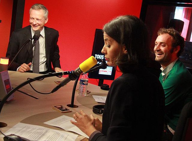 Bruno Le Maire, Sophia Aram et Augustin Trapenard