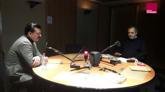 Arnaud Rebotini et Bruno Letort au studio 151 ©Radio France - Soizic Noël