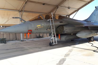 L'un des quatres Rafale français engagés dans la lutte contre Daech en Syrie L'un des quatres Rafale français engagés dans la lutte contre Daech en Syrie