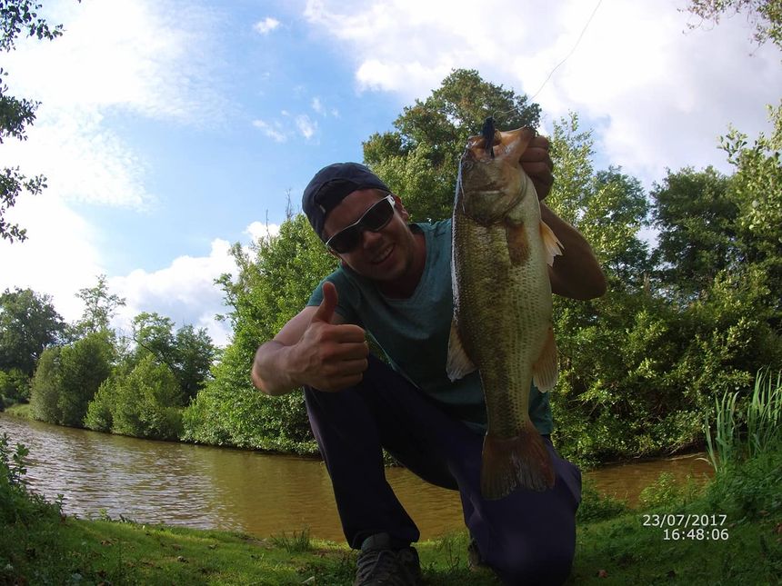 Florent Kovitch pêche en priorité le black-bass, "un poisson sportif, très malin et très compliqué à avoir".