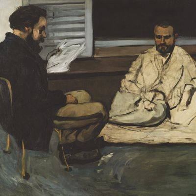 Paul Cézanne, Paul Alexis lisant à Emile Zola, 1869-1870