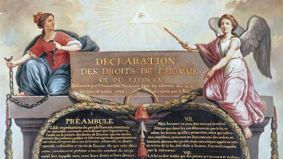 Déclaration des droits de l'homme et du citoyen de 1789 ©Getty