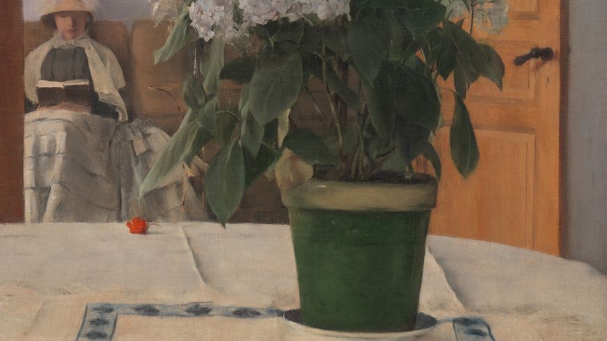 Khnopff - Un Hortensia