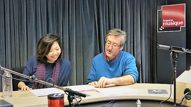 France Musique, studio 131... La compositrice Diana Soh & Le producteur Arnaud Merlin