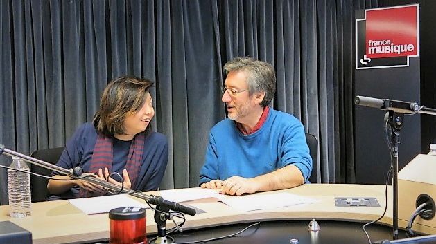 France Musique, studio 131... La compositrice Diana Soh & Le producteur Arnaud Merlin