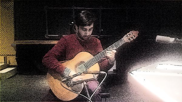 Sébastien Llinarès, studio 109 de Radio France