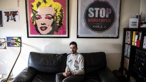 Lyès Alouane, militant LGBT ©AFP - Christophe ARCHAMBAULT / AFP