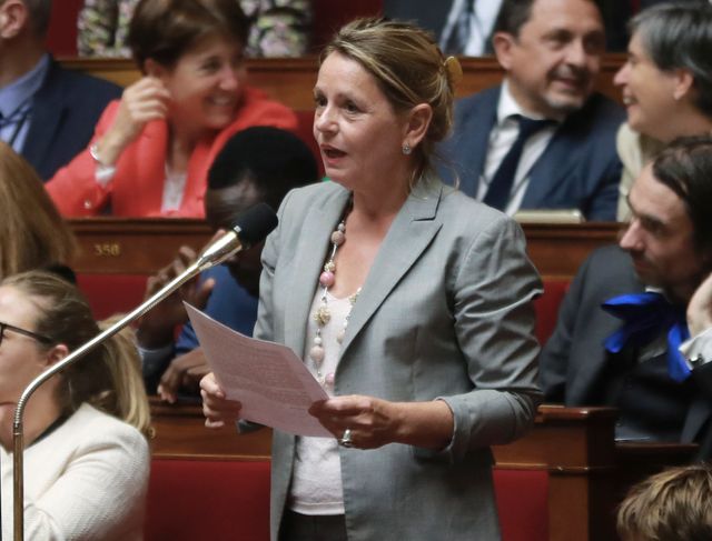 Anne-Christine Lang à l'Assemblée nationale en 2018.