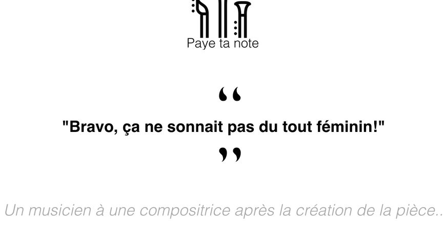 Capture d'un message publié sur Paye ta note, le site qui dénonce le sexisme dans le monde de la musique.