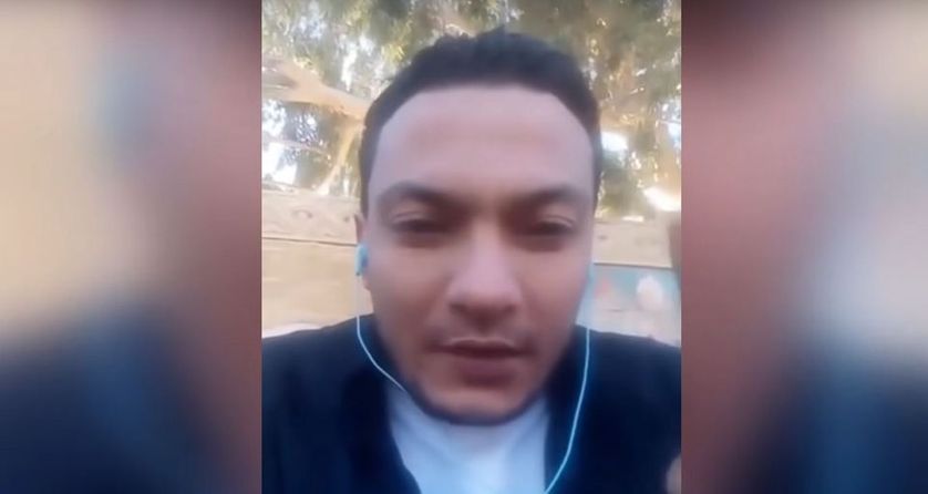 Le journaliste tunisien Abderrazak Zorgui lors de son ultime message. "Je vais faire une révolution seul", lançait-il notamment.