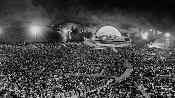 Hollywood Bowl, 1937, l'Orchestre Philharmonique de Los Angeles durant le Gershwin Memorial Concert - D.P.