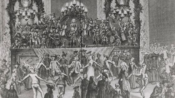 Orchestre de la salle de bal de la place Dauphine : fêtes données pour le premier mariage du Dauphin (détail) - Artiste inconnu © Gallica - BnF