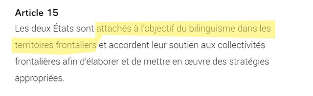 L'article 15 du traité