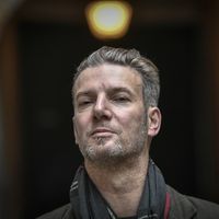 Le chanteur, guitariste et écrivain Bertrand Belin le 23 novembre 2018 à Paris.