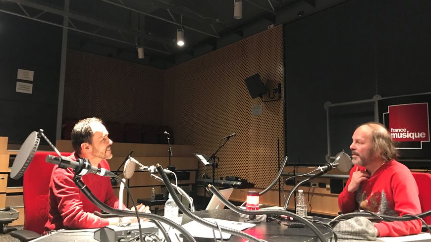 Martin Pénet et Philippe Katerine à Radio France
