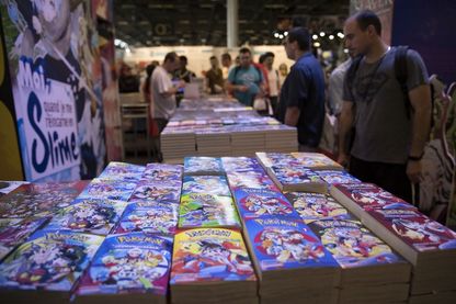 Le manga est devenu l'un des genres les plus populaires de la BD en France (Ici un stand à Japan Expo en 2018) Le manga est devenu l'un des genres les plus populaires de la BD en France (Ici un stand à Japan Expo en 2018)