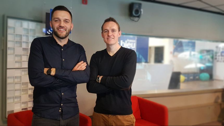 Jonathan Arnaud et Max Bayle, créateurs de MJ Innov, distributeur en France de la Tovertafel