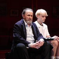 André Marcon et Jules Pélissier dans "Le faiseur de théâtre", mis en scène par Christophe Perton