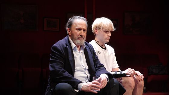 André Marcon et Jules Pélissier dans "Le faiseur de théâtre", mis en scène par Christophe Perton - Copyright @FabienCavacas