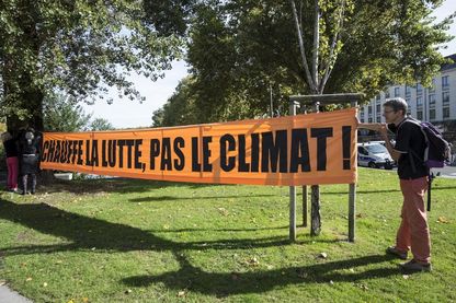 Bannière affichée par des zadistes devant la préfecture de Nantes en octobre dernier Bannière affichée par des zadistes devant la préfecture de Nantes en octobre dernier