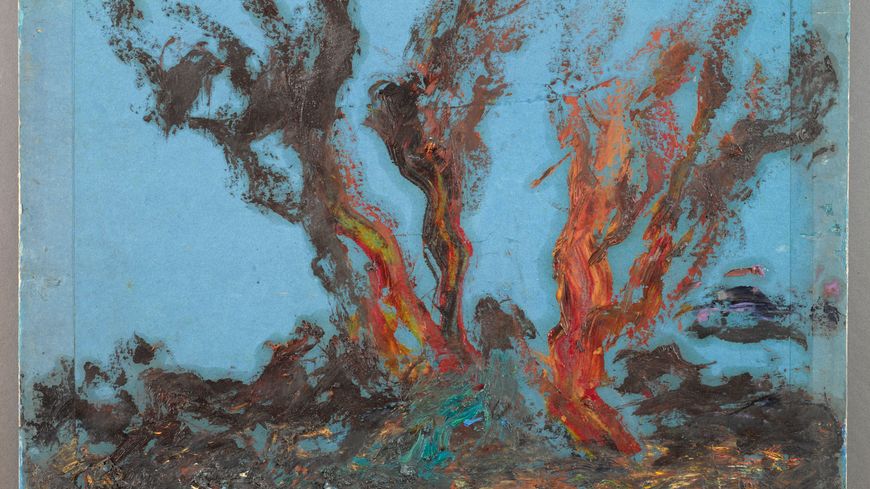 Gustave Moreau (1826-1898) Ébauche. Plantes marines pour « Galatée » ? Huile sur carton ; 45 × 54,8 cm Paris, musée Gustave Moreau, Inv. 13211