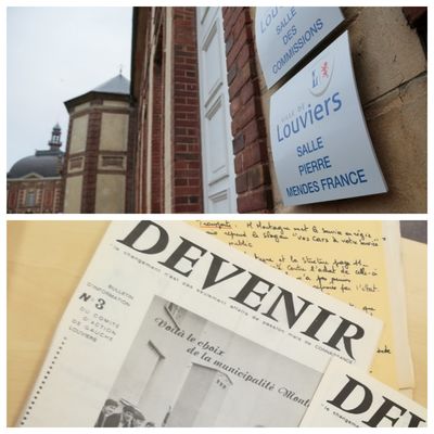 Louviers, Hôtel de Ville / Devenir n°3, bulletin d'information du Comité d'action de gauche de Louviers, 1969,
