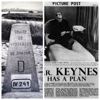 Les Conséquences économiques de la paix de John Maynard Keynes, publié dès 1919, va cristalliser la déception ressentie par de nombreux commentateurs libéraux après la signature du Traité de Versailles