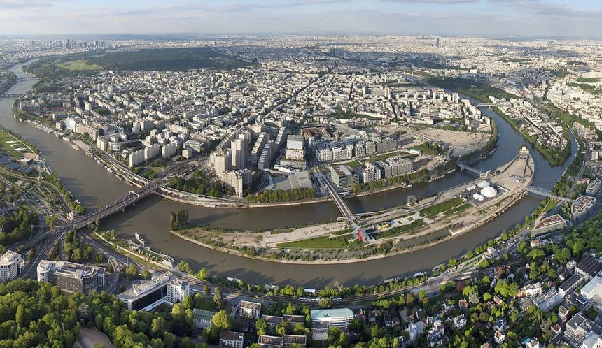 Boulogne Billancourt vu du ciel