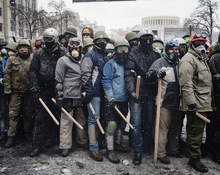 Kiev - rue Hrushevskoho - 22 janvier 2014 - 14h16