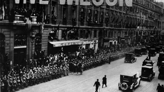 Visite du Président Woodrow Wilson à Paris (décembre 1918 – juin 1919) ©Getty - Fotosearch