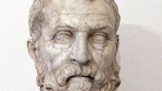 Solon (638-559 av.JC), homme d'État, législateur et poète. Auteur de réformes constitutionnelles majeures (Le Tribunal du peuple ou Héliée, par ex.), il est considéré comme le père de la démocratie athénienne. - Buste antique de la collection Farnese, aujourd'hui à Naples (Wikicommons)
