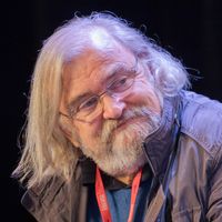 Michel Le Bris, écrivain et directeur du festival littéraire « Étonnants voyageurs », le 3 juin 2017, à Saint-Malo.