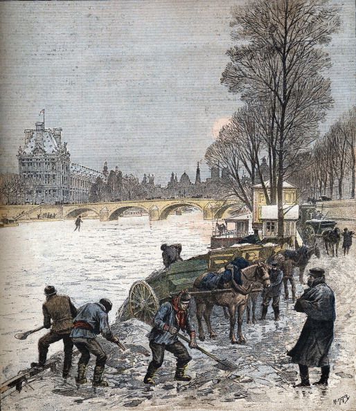Les plus grosses chutes de neige à Paris