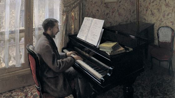 Jeune homme au piano (Martial Caillebotte, 1876) / Musicopolis ©Getty