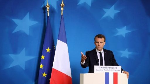 Emmanuel Macron, au Conseil européen ©AFP - Ludovic Marin